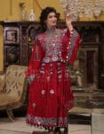 12.Afghan Velvet Dress-Shirin Bridal(SB-12)Front
