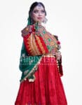 12.Afghan Velvet Dress-Shirin Bridal(SB-12)Front
