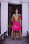 12.Afghan Velvet Dress-Shirin Bridal(SB-12)Front