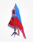 5.Afghan Velvet Kuchi Dress-Party Wear(PW-05) Front