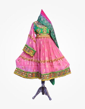 Afghan Zari Chaffon Dress (PW-07)