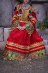 12.Afghan Velvet Dress-Shirin Bridal(SB-12)Front