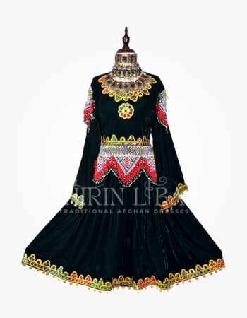 Afghan bakhmal dress (PW-21)