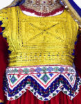 5.Afghan charma velvet dress (CD-05) Front