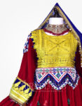 5.Afghan charma velvet dress (CD-05) Front